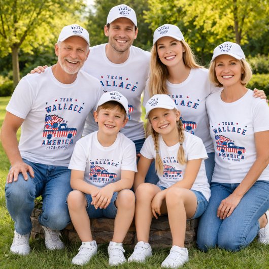4th Of July Family Photos Matching Group Customize Tシャツ