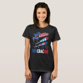 4th Of July Firework  Women Boy Girl Little Firecr Tシャツ (正面フル)