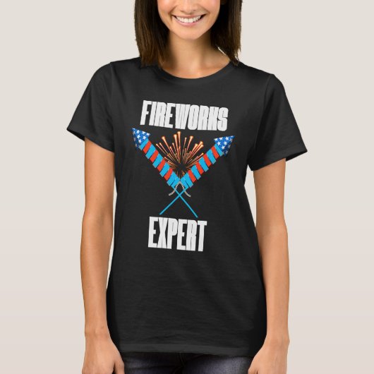4th of July Fireworks Expert  Event Coordinators Tシャツ (正面)