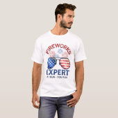 4th of July Fireworks Expert Tシャツ (正面フル)