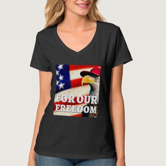 4th of July freedom symbol Tシャツ (正面)