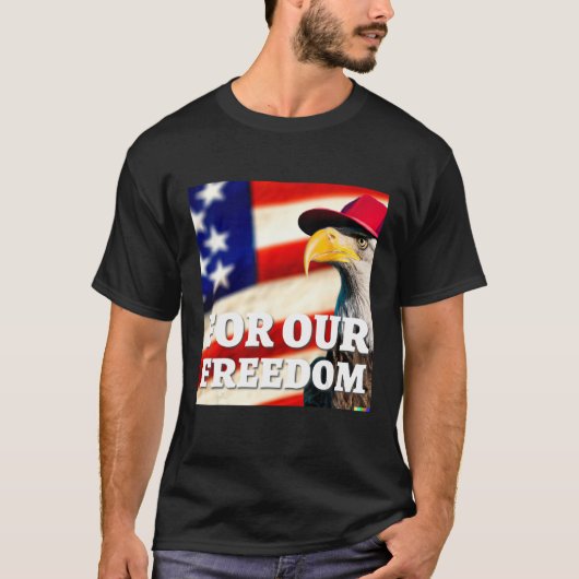 4th of July freedom symbol Tシャツ (正面)