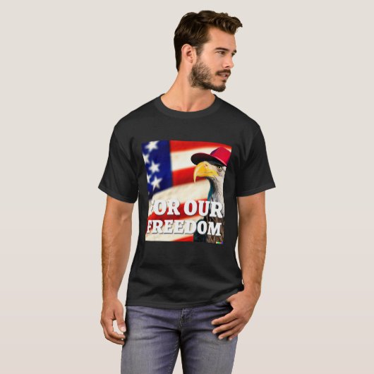 4th of July freedom symbol Tシャツ (正面フル)