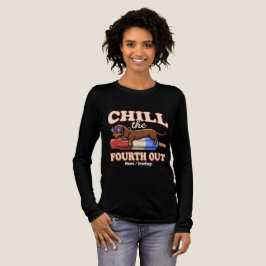 4th of July Funny Dachshund Chill The Fourth Out  トライブレンドＴシャツ