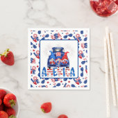 4th Of July Gnomes スタンダードカクテルナプキン (インサイチュ)