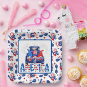 4th Of July Gnomes ペーパープレート (パーティー)