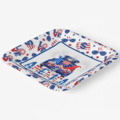 4th Of July Gnomes ペーパープレート (傾斜あり)