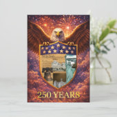 4th of July Great American Eagle Shield 250th 招待状 (スタンド正面)