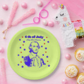 4th of July green ペーパープレート (パーティー)