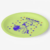 4th of July green ペーパープレート (アングル)