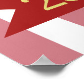 4th of July Happy Birthday America USA 250th ポスター (角)