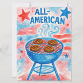 4th of July Indepence day BBQ Words game card シーズンカード (裏面)
