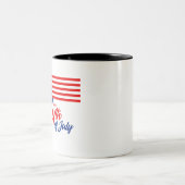4th of July - Independence Day ツートーンマグカップ (中央)