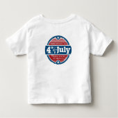 4th of july independence day トドラーTシャツ (裏面)