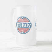 4th of july independence day フロストグラスビールジョッキ (正面左)