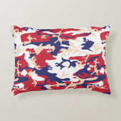 4th of July, Independence day, Camouflage Beige アクセントクッション (正面)