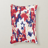 4th of July, Independence day, Camouflage Beige アクセントクッション (正面(垂直))