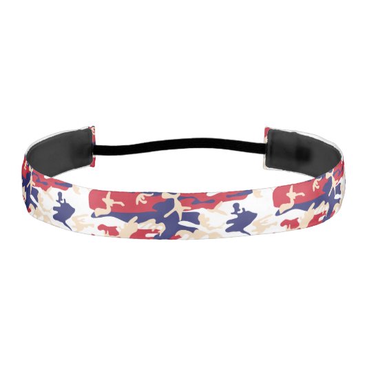 4th of July, Independence day, Camouflage Beige アスレチックヘッドバンド (正面)