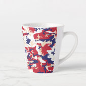 4th of July, Independence day, Camouflage Beige カフェラテマグ (右)