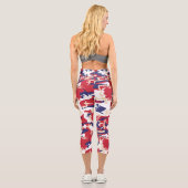 4th of July, Independence day, Camouflage Beige カプリレギンス (裏面)