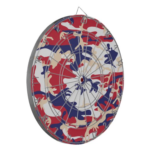 4th of July, Independence day, Camouflage Beige ダーツボード (正面左)