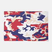 4th of July, Independence day, Camouflage Beige ドアマット (正面)