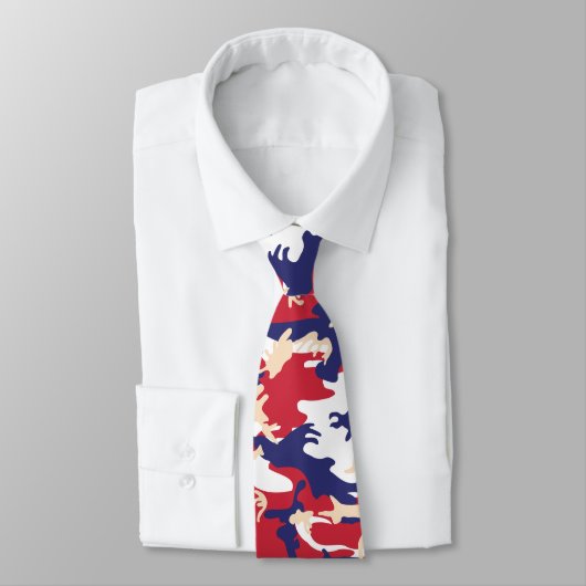 4th of July, Independence day, Camouflage Beige ネクタイ (タイ)