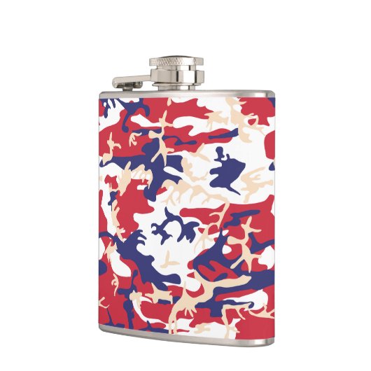 4th of July, Independence day, Camouflage Beige フラスク (左)
