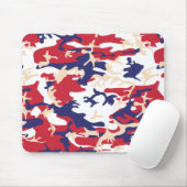 4th of July, Independence day, Camouflage Beige マウスパッド (マウス)