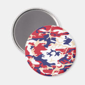 4th of July, Independence day, Camouflage Beige マグネット (正面/裏面)