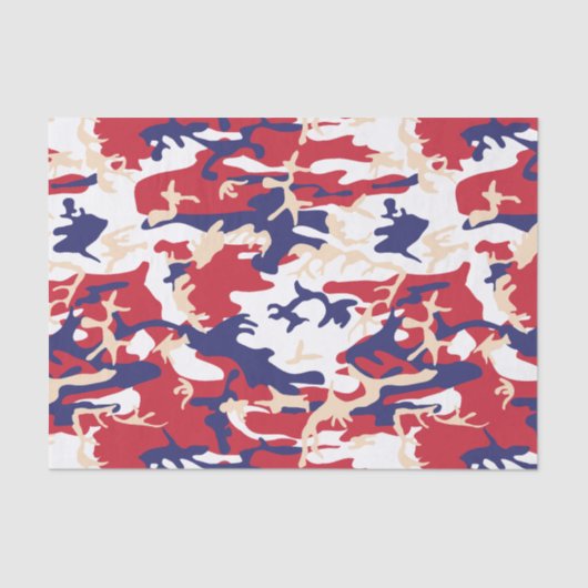 4th of July, Independence day, Camouflage Beige 薄葉紙 (正面)