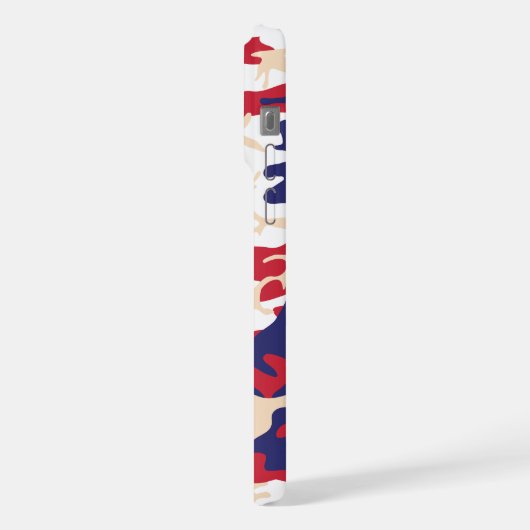 4th of July, Independence day, Camouflage Beige iPhoneケース (左側面)