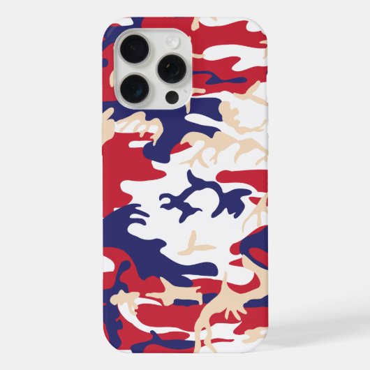 4th of July, Independence day, Camouflage Beige iPhoneケース (裏面)