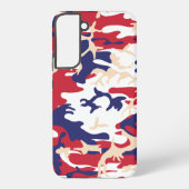 4th of July, Independence day, Camouflage Beige Samsung Galaxyケース (裏面)