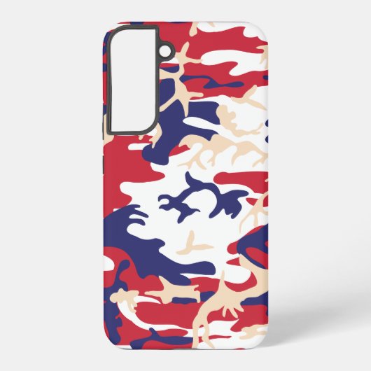 4th of July, Independence day, Camouflage Beige Samsung Galaxyケース (裏面)