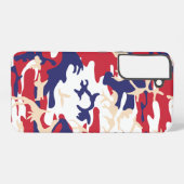 4th of July, Independence day, Camouflage Beige Samsung Galaxyケース (裏面横)