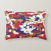 4th of July, Independence day, Camouflage Gold アクセントクッション (正面)