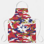 4th of July, Independence day, Camouflage Gold エプロン (正面)