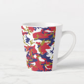 4th of July, Independence day, Camouflage Gold カフェラテマグ (右)