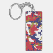 4th of July, Independence day, Camouflage Gold キーホルダー (正面左)