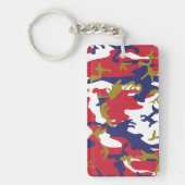 4th of July, Independence day, Camouflage Gold キーホルダー (正面)