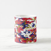4th of July, Independence day, Camouflage Gold コーヒーマグカップ (中央)