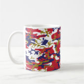 4th of July, Independence day, Camouflage Gold コーヒーマグカップ (左)