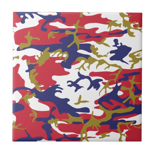 4th of July, Independence day, Camouflage Gold タイル (正面)