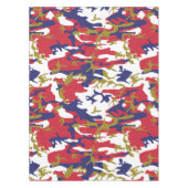 4th of July, Independence day, Camouflage Gold テーブルクロス (正面)