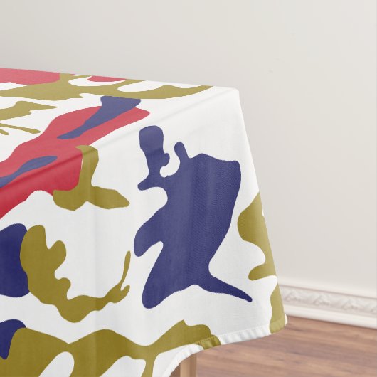 4th of July, Independence day, Camouflage Gold テーブルクロス (インサイチュ)