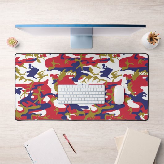 4th of July, Independence day, Camouflage Gold デスクマット (オフィス1)