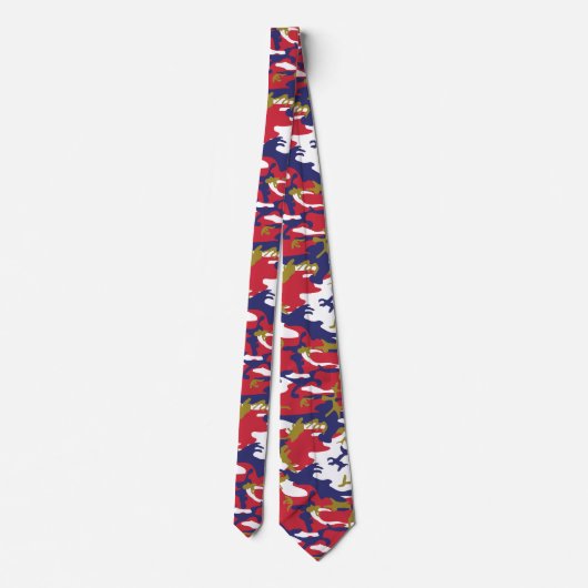 4th of July, Independence day, Camouflage Gold ネクタイ (裏面)