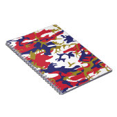 4th of July, Independence day, Camouflage Gold ノートブック (右側)