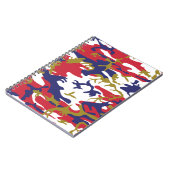 4th of July, Independence day, Camouflage Gold ノートブック (左側)